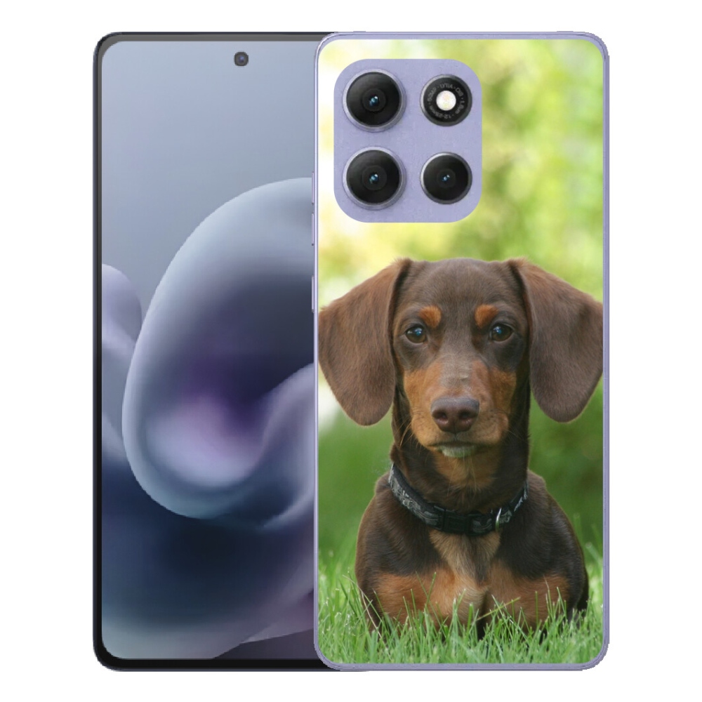 Gélový obal mmCase na Motorola Moto G86 Power 5G – hnedý jazvečík
