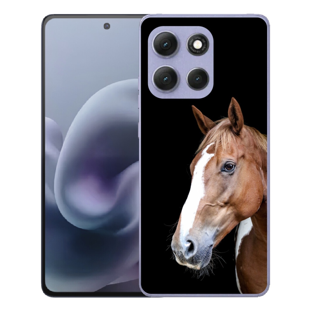 Gélový obal mmCase pre Motorola Moto G86 Power 5G – hnedý kôň 3