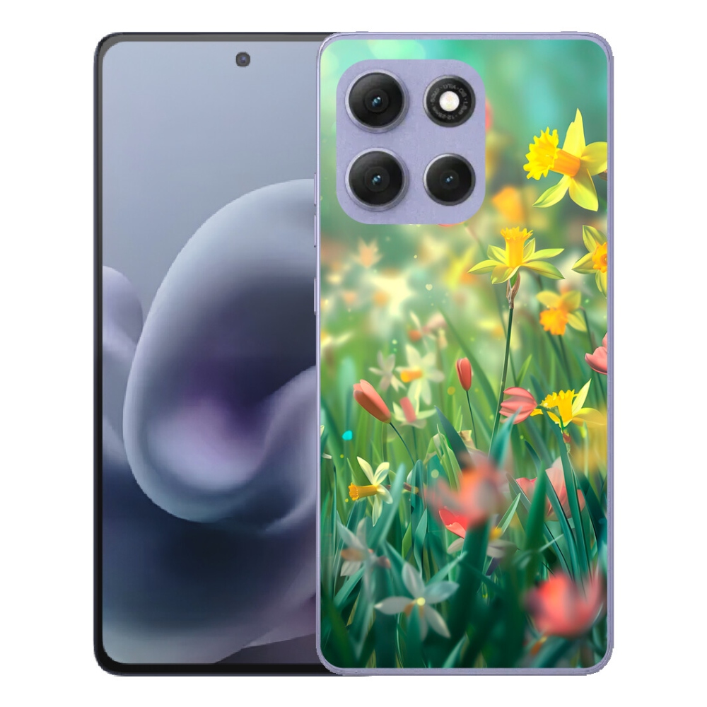 Gélový obal mmCase pre Motorola Moto G86 Power 5G – jarné kvety