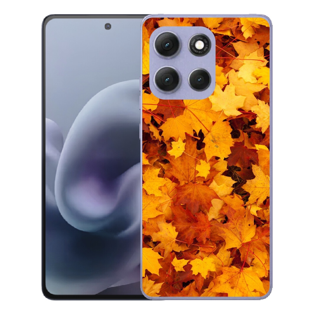 Gélový obal mmCase pre Motorola Moto G86 Power 5G – javorové listy