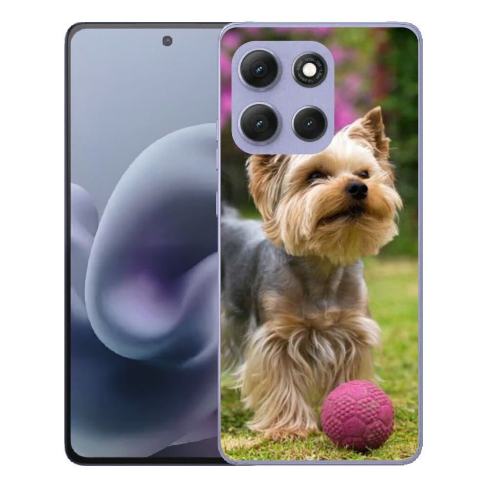 Gélový obal mmCase pre Motorola Moto G86 Power 5G – jorkšír 4