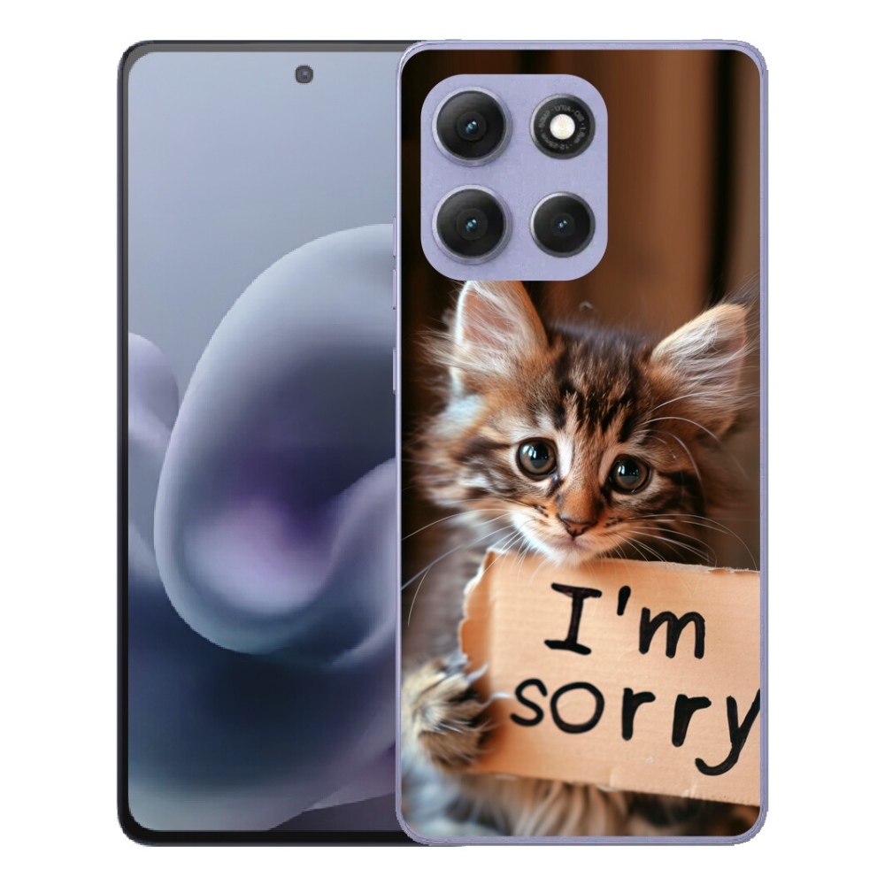 Gélový obal mmCase pre Motorola Moto G86 Power 5G – mačací motív