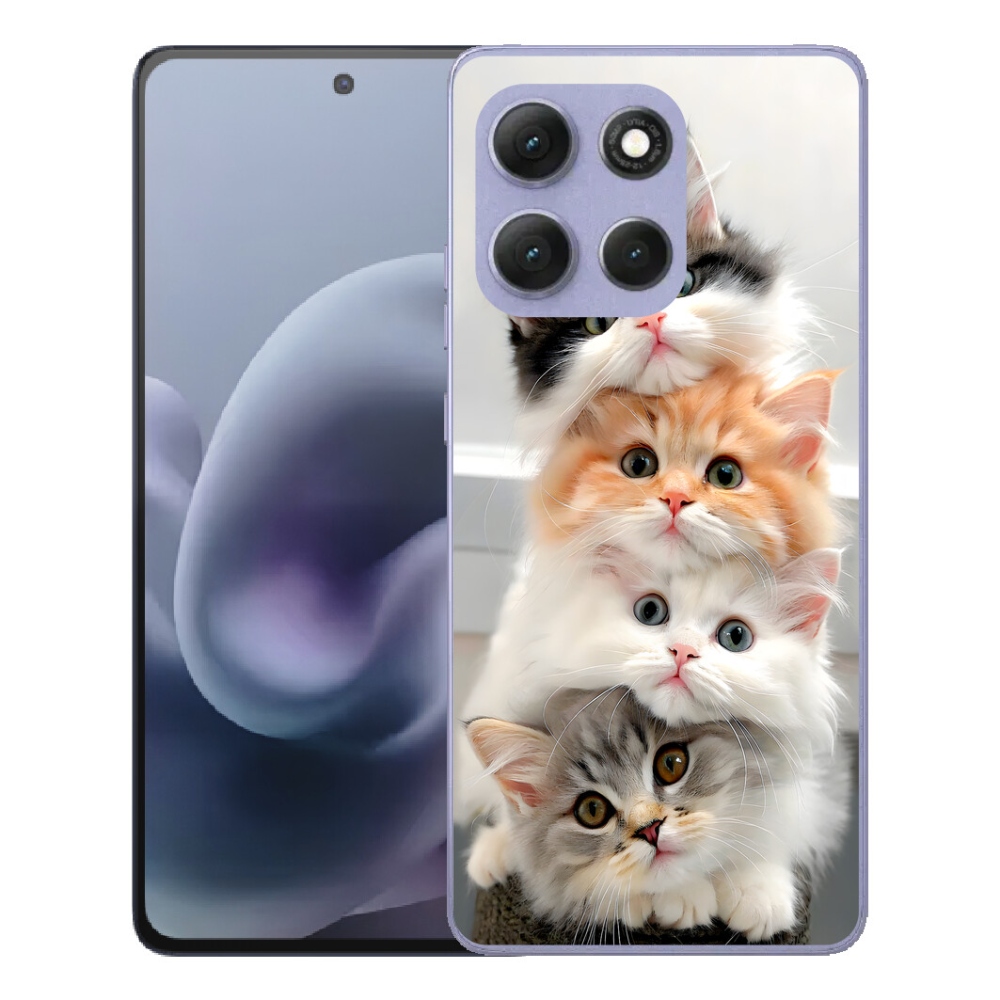 Gélový obal mmCase pre Motorola Moto G86 Power 5G – mačacie partička