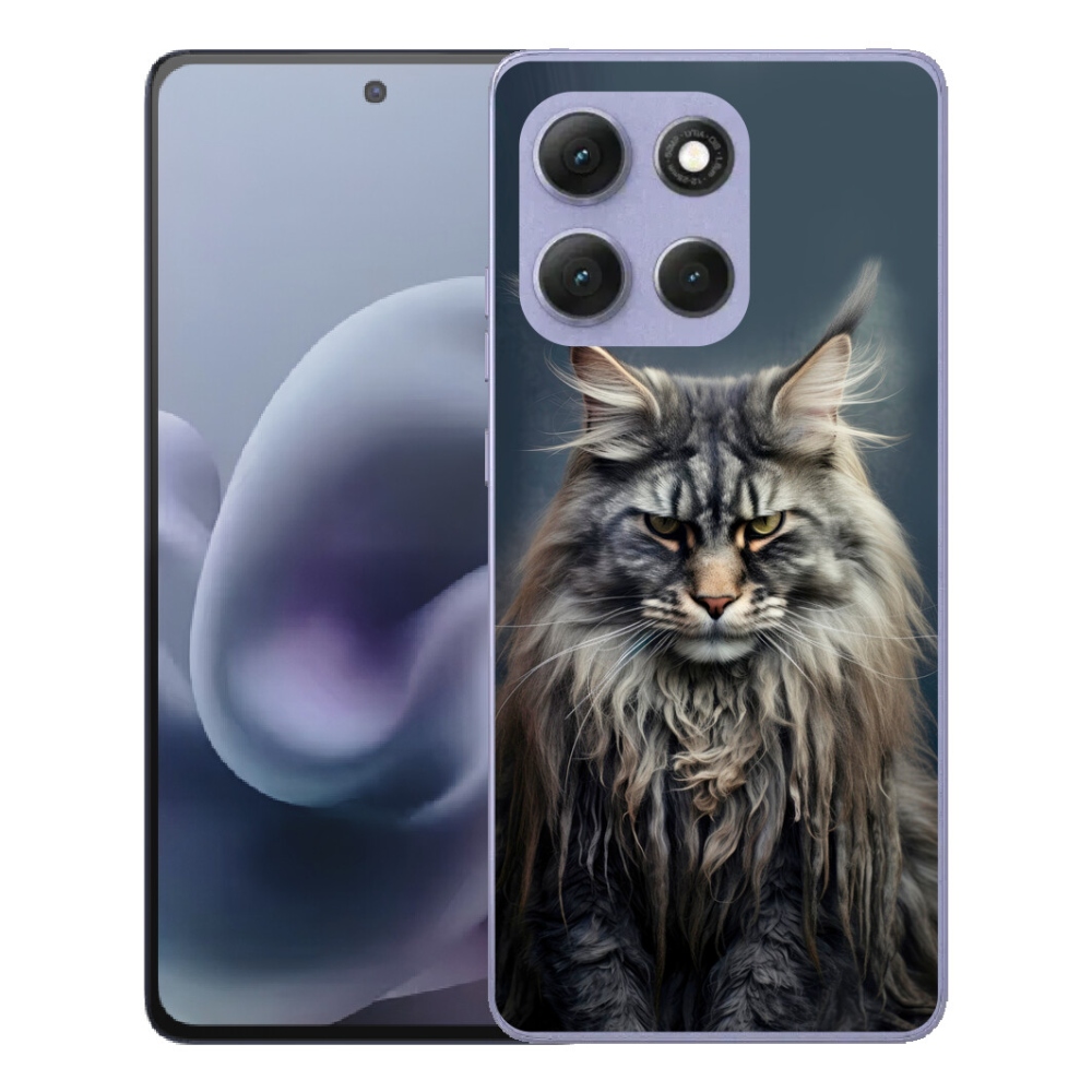 Gélový obal mmCase pre Motorola Moto G86 Power 5G – mačací vzhľad 4