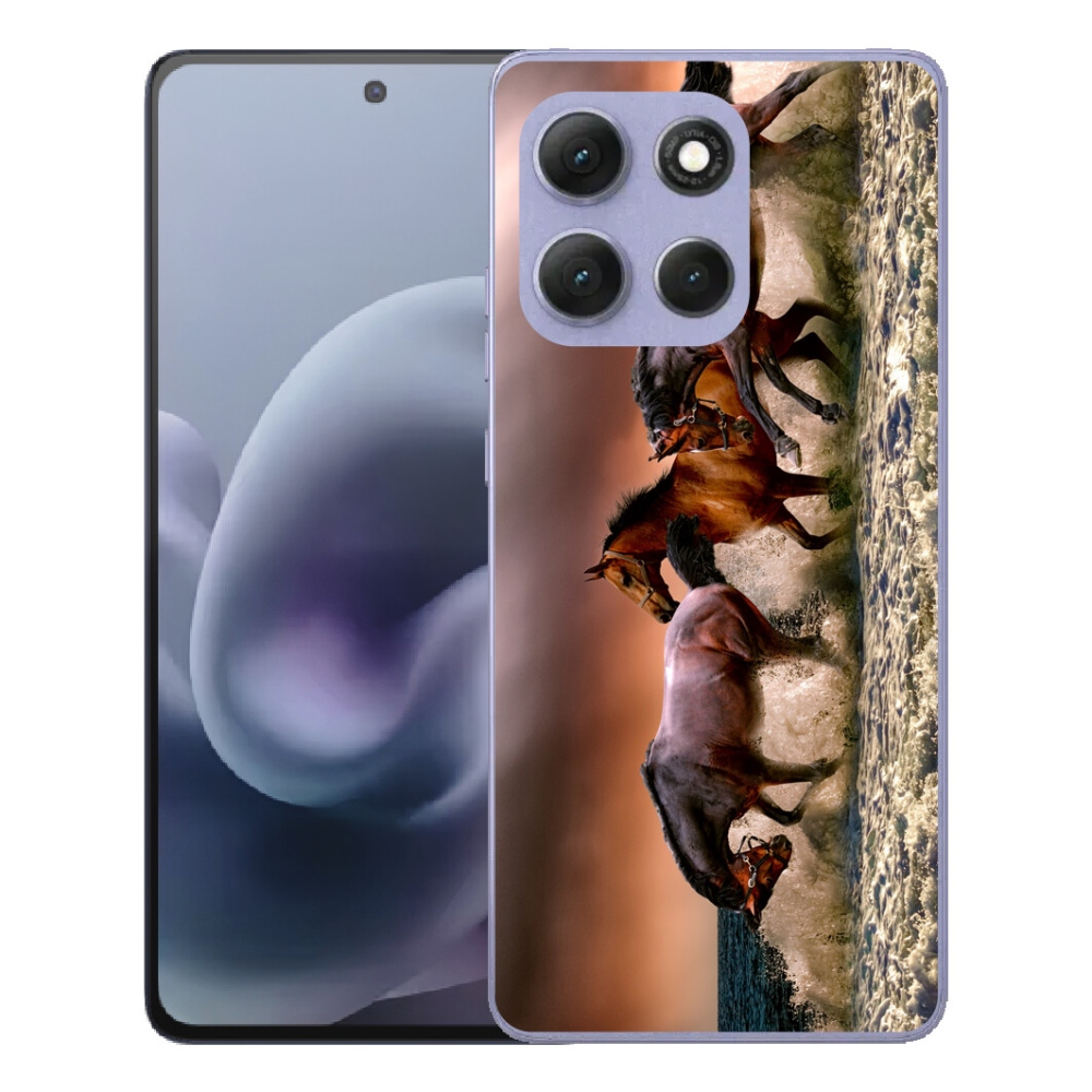 Gélový obal mmCase pre Motorola Moto G86 Power 5G – koně 1