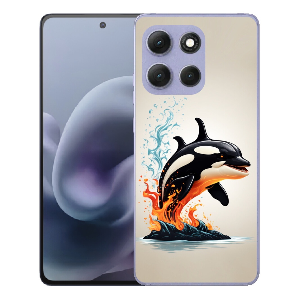 Gélový obal mmCase pre Motorola Moto G86 Power 5G – kosatka