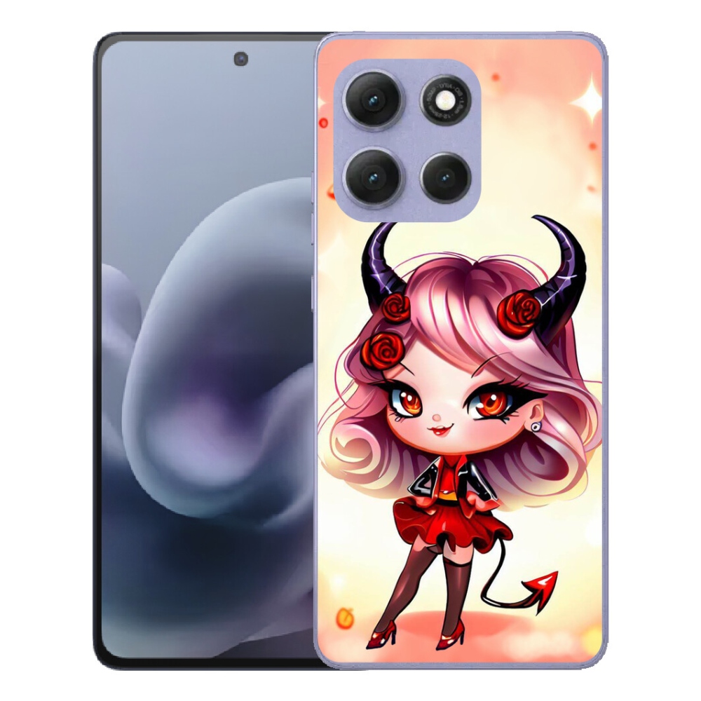 Gélový obal mmCase na Motorola Moto G86 Power 5G – kreslená čertica