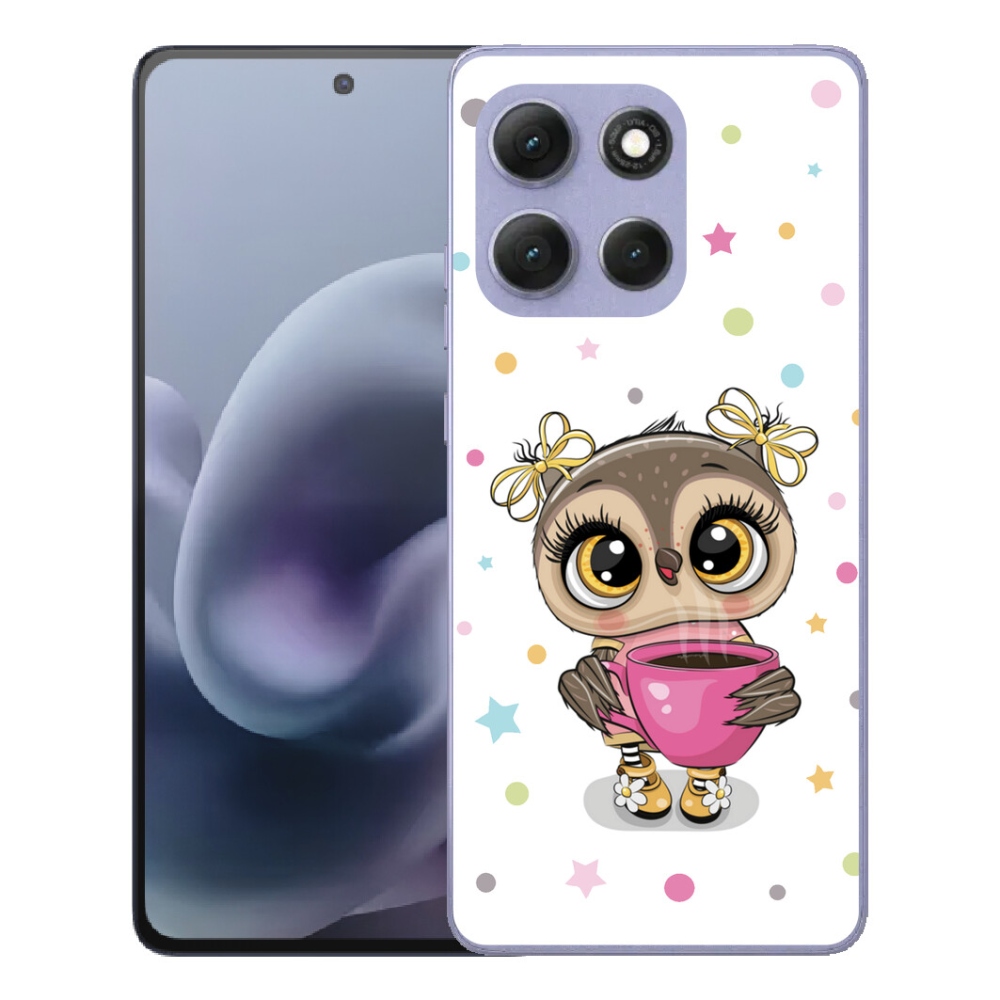 Gélový obal mmCase na Motorola Moto G86 Power 5G – kreslená sovica