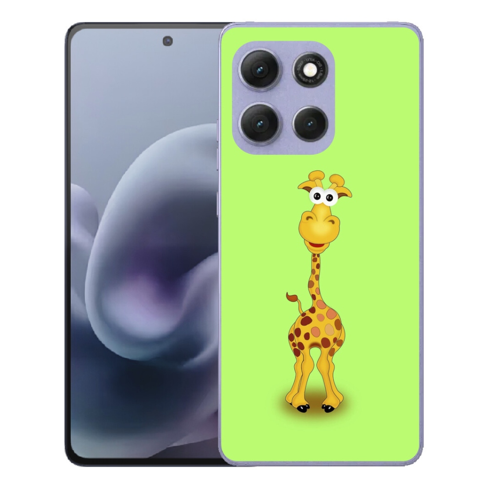 Gélový obal mmCase pre Motorola Moto G86 Power 5G – kreslená žirafa