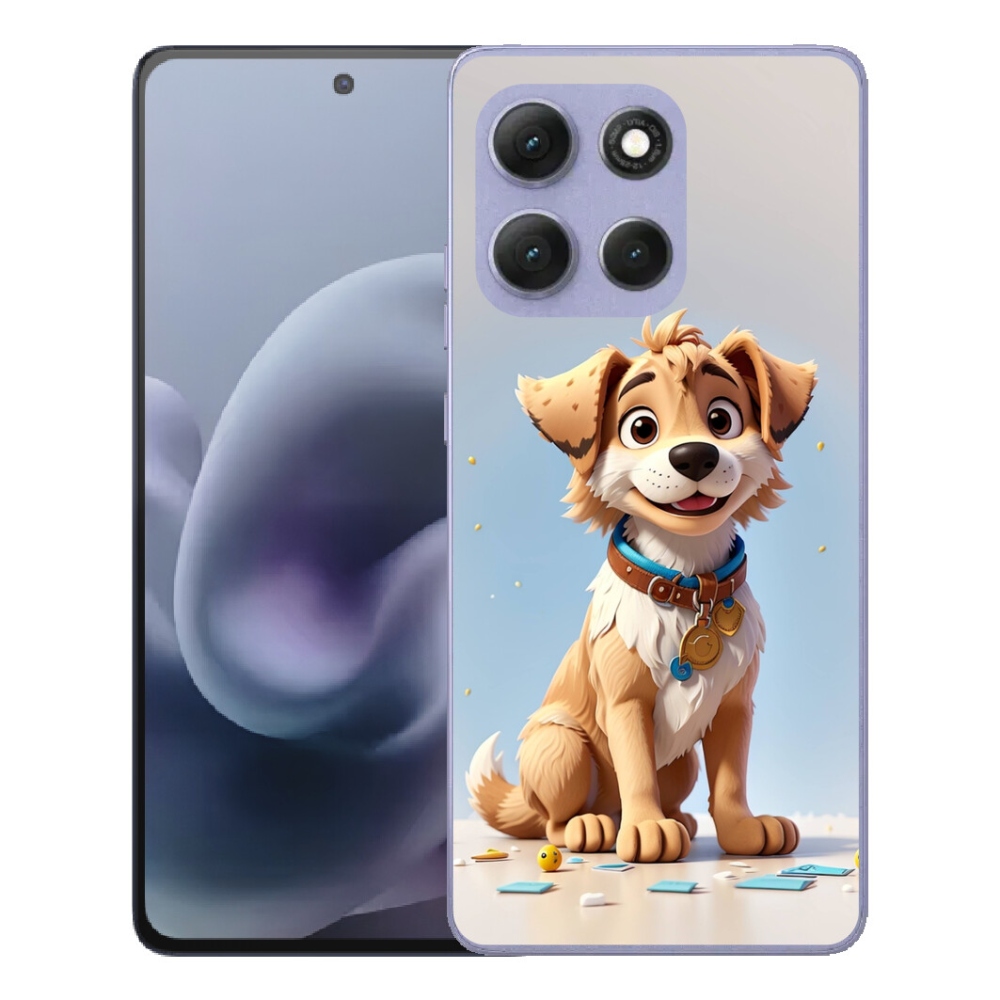 Gélové puzdro mmCase pre Motorola Moto G86 Power 5G – kreslené šteniatko