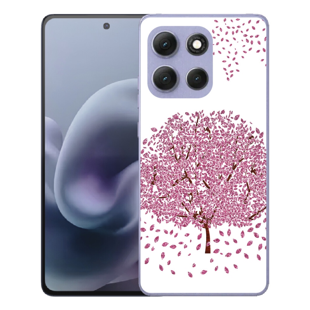Gélový obal mmCase pre Motorola Moto G86 Power 5G – kreslený strom s lístím