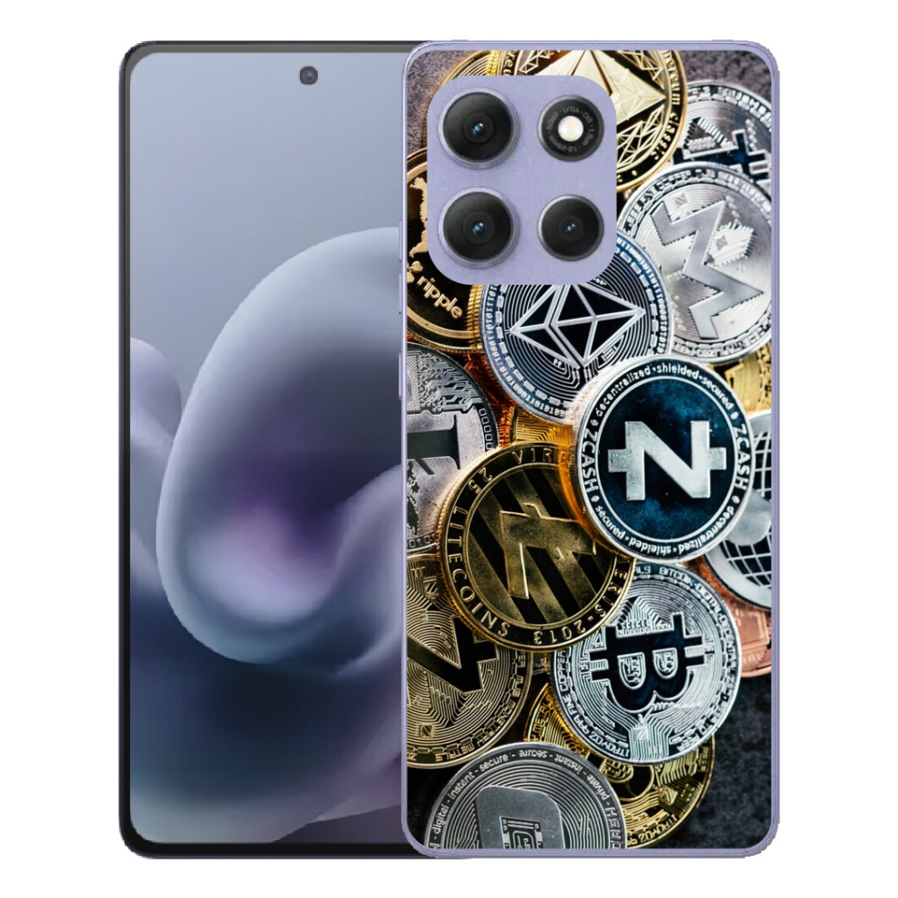 Gélový obal mmCase pre Motorola Moto G86 Power 5G – kryptomeny