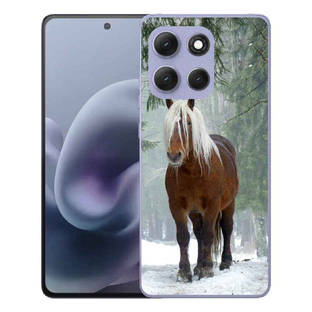 Gélový obal mmCase pre Motorola Moto G86 Power 5G – kôň v lese