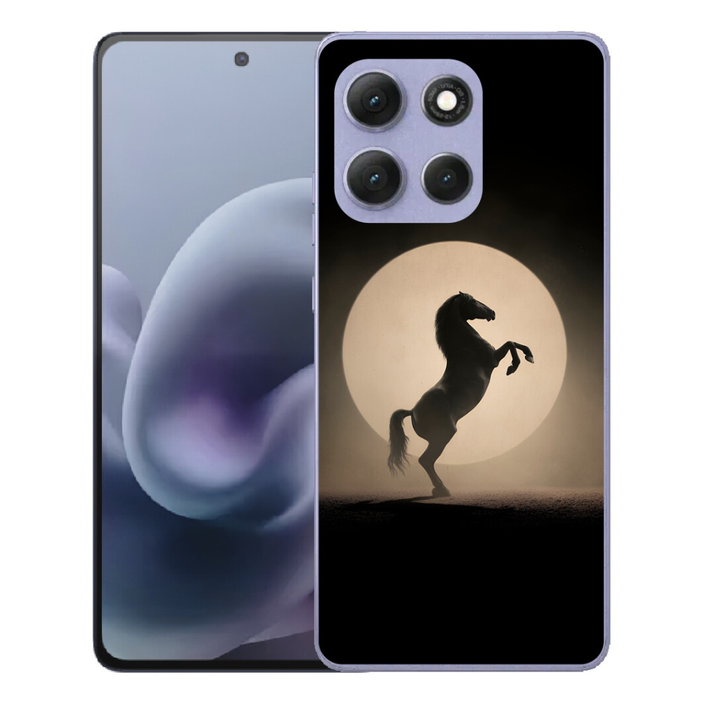 Gélový obal mmCase pre Motorola Moto G86 Power 5G – silueta koňa