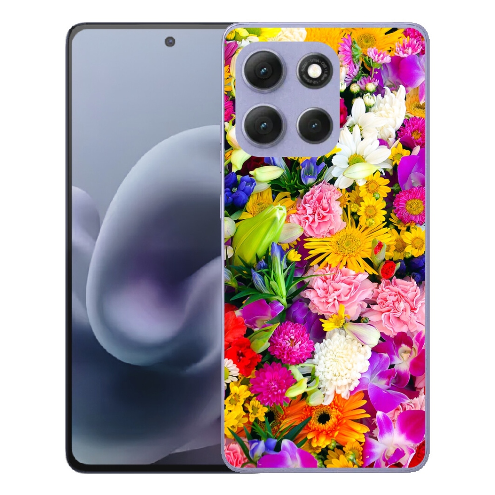 Gélový obal mmCase pre Motorola Moto G86 Power 5G – kvety 12