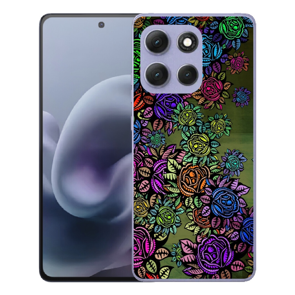 Gélový obal mmCase pre Motorola Moto G86 Power 5G – kvety 6