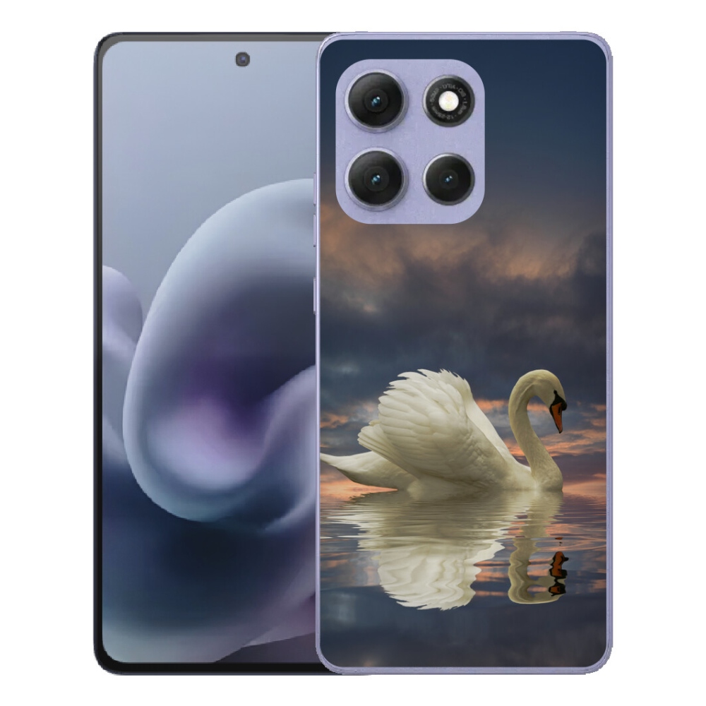 Gélový obal mmCase pre Motorola Moto G86 Power 5G – labuť