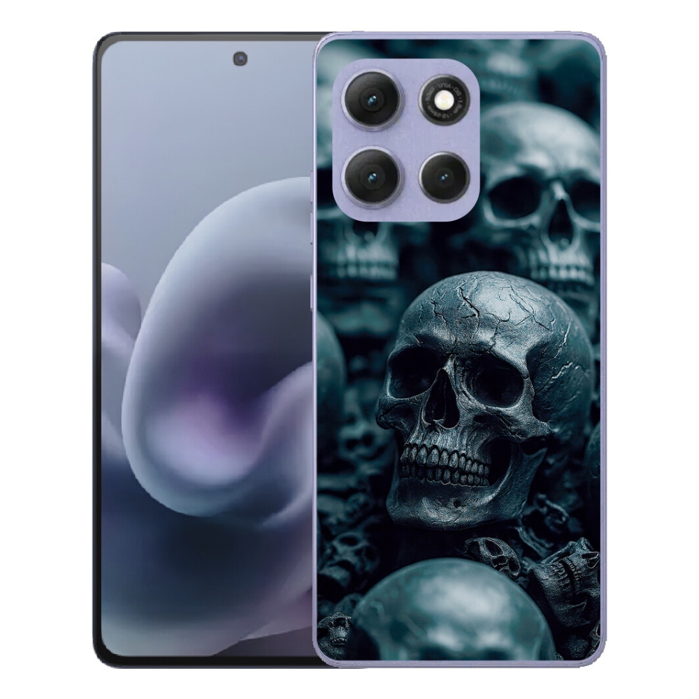 Gélový obal mmCase pre Motorola Moto G86 Power 5G – lebka 2