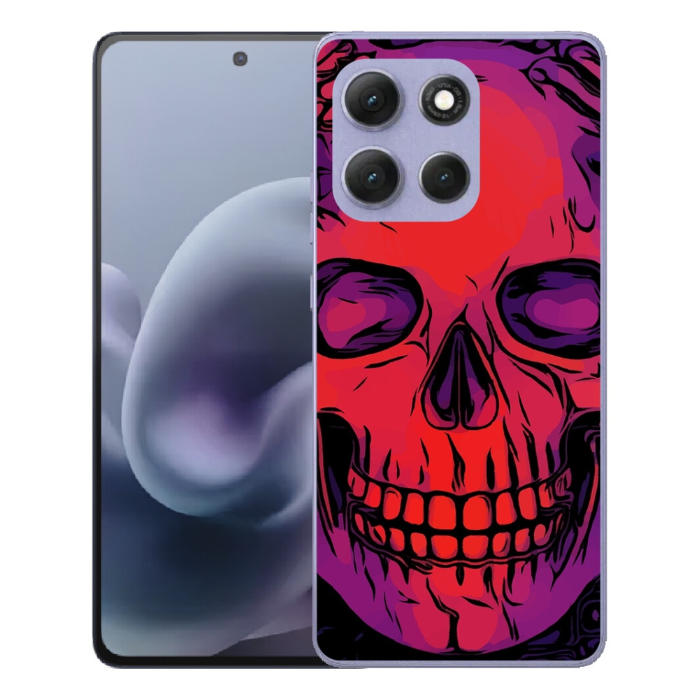 Gélový obal mmCase pre Motorola Moto G86 Power 5G – lebka