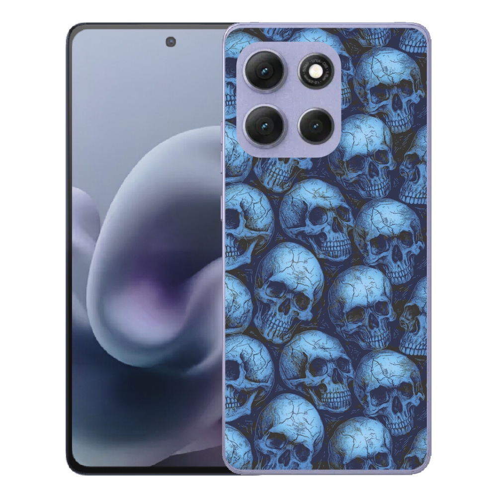 Gélový obal mmCase pre Motorola Moto G86 Power 5G – lebky