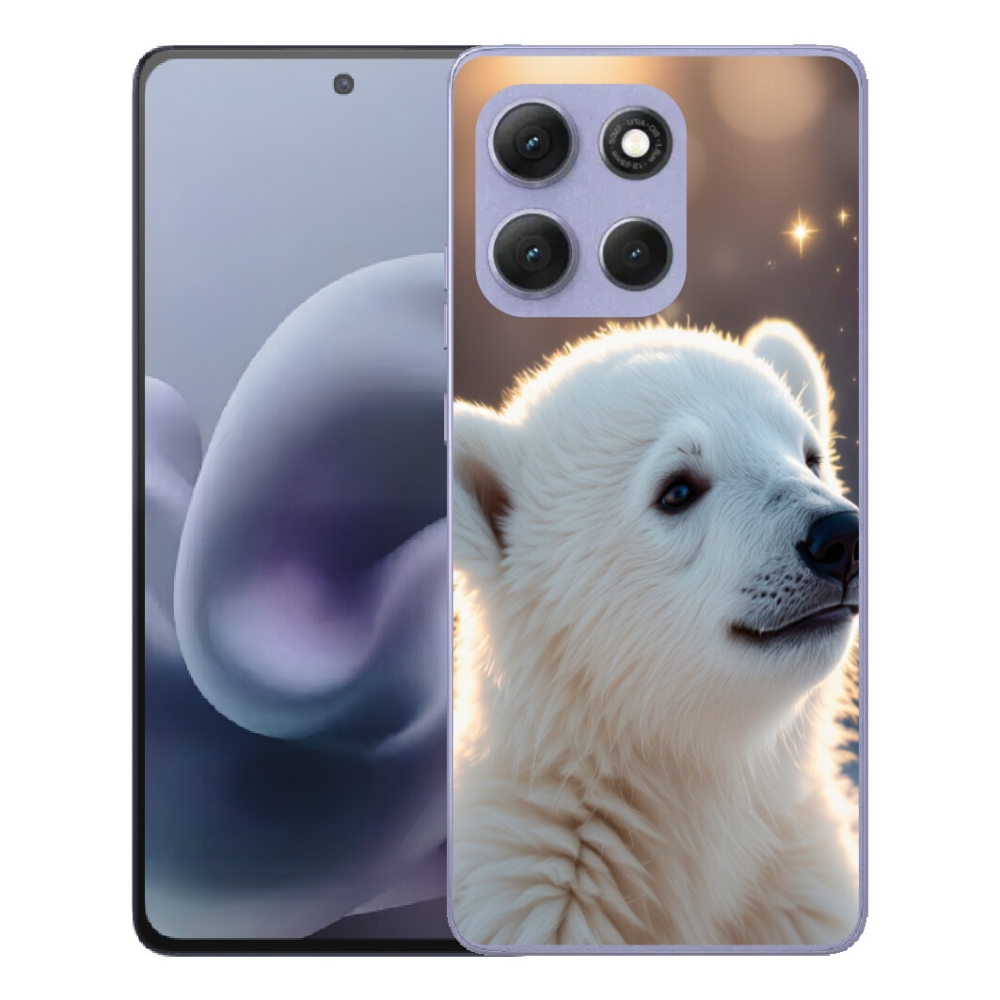 Gélový obal mmCase pre Motorola Moto G86 Power 5G – ľadový medveď