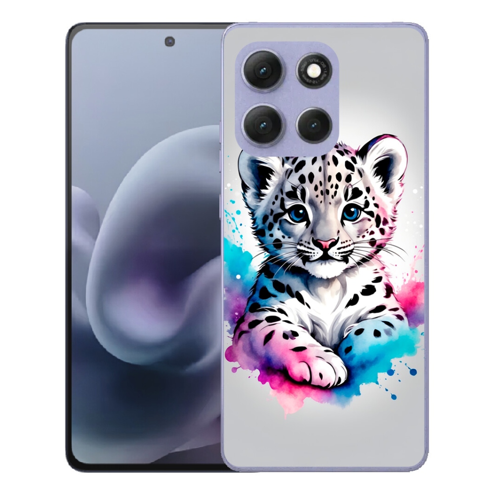 Gélový obal mmCase pre Motorola Moto G86 Power 5G – leopardie mláďa