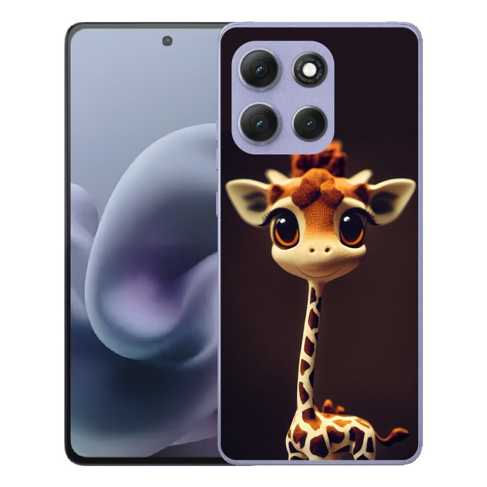 Gélový obal mmCase pre Motorola Moto G86 Power 5G – malá žirafa