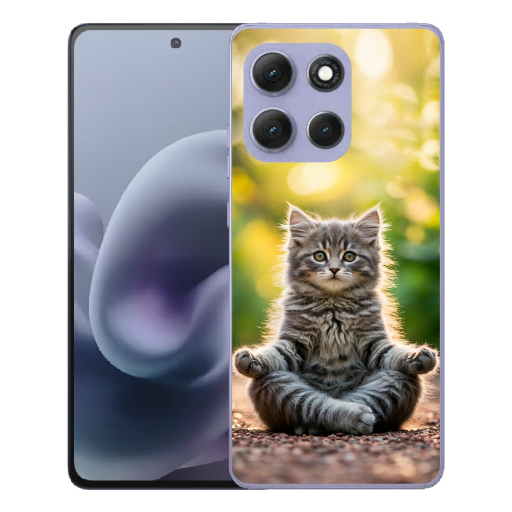 Gélový obal mmCase pre Motorola Moto G86 Power 5G – meditujúce mačiatko