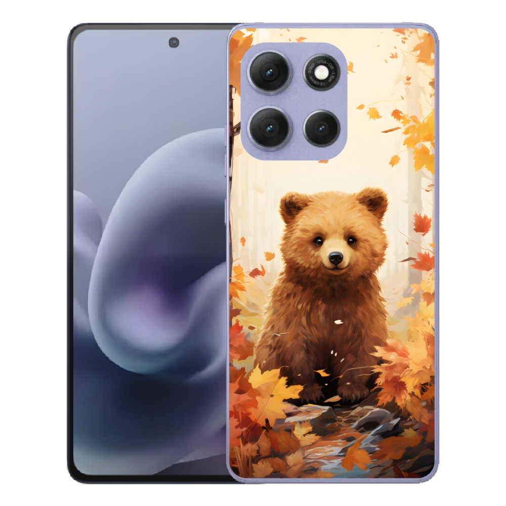 Gélový obal mmCase na Motorola Moto G86 Power 5G – medveď v lese