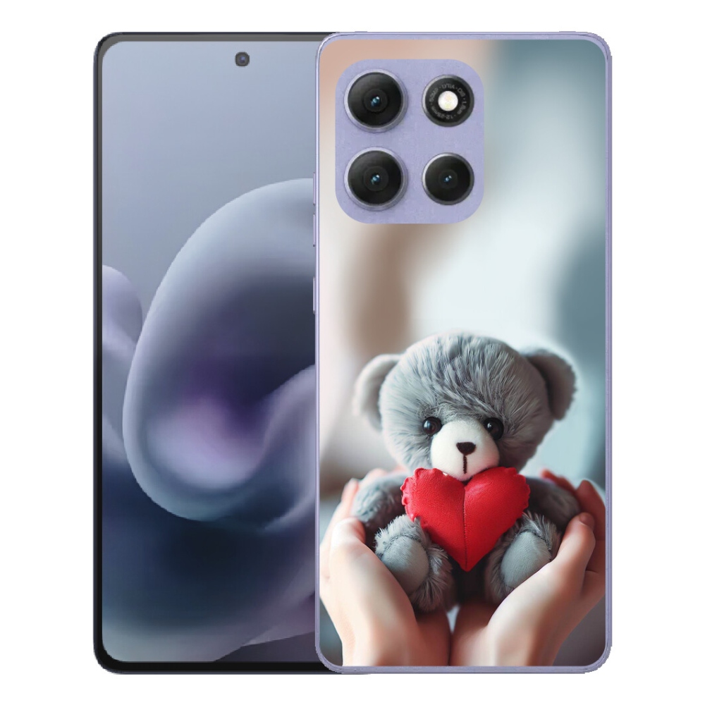 Gélový obal mmCase na Motorola Moto G86 Power 5G – medvedík pre zamilovaných