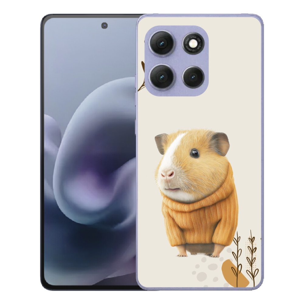 Gélový obal mmCase pre Motorola Moto G86 Power 5G – morča v svetri
