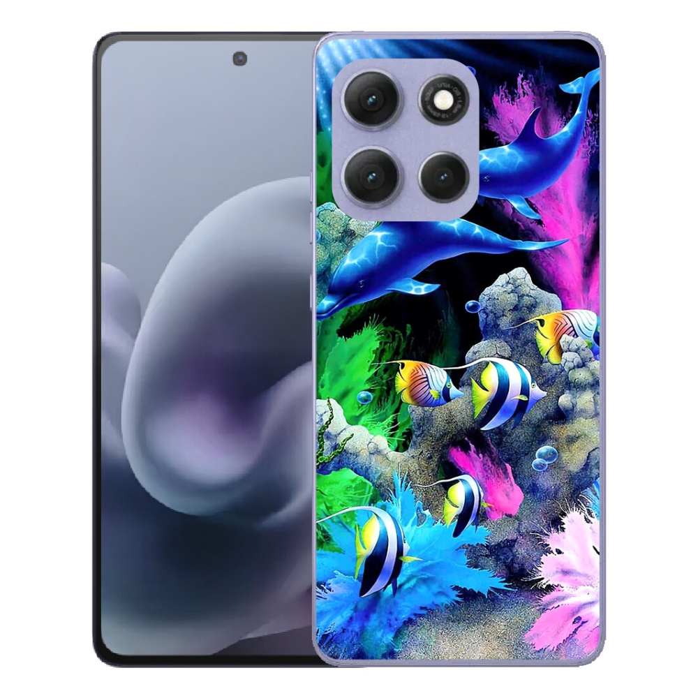 Gélový obal mmCase na Motorola Moto G86 Power 5G – morský svet