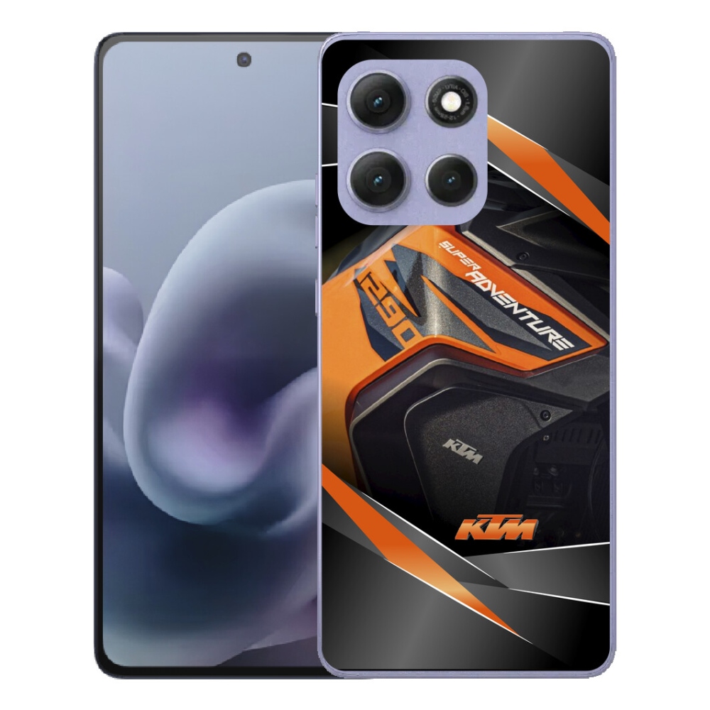 Gélový obal mmCase pre Motorola Moto G86 Power 5G – motocykel KTM