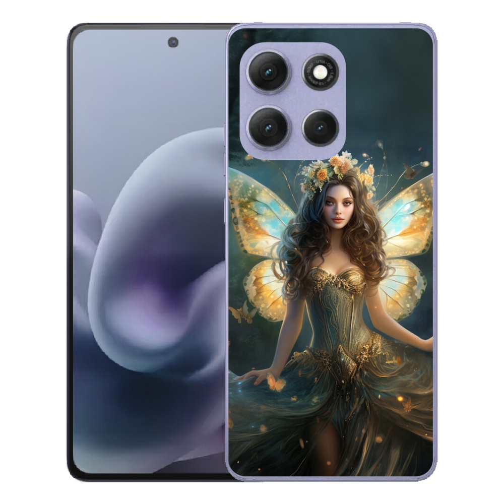 Gélový obal mmCase pre Motorola Moto G86 Power 5G – motýľová žena