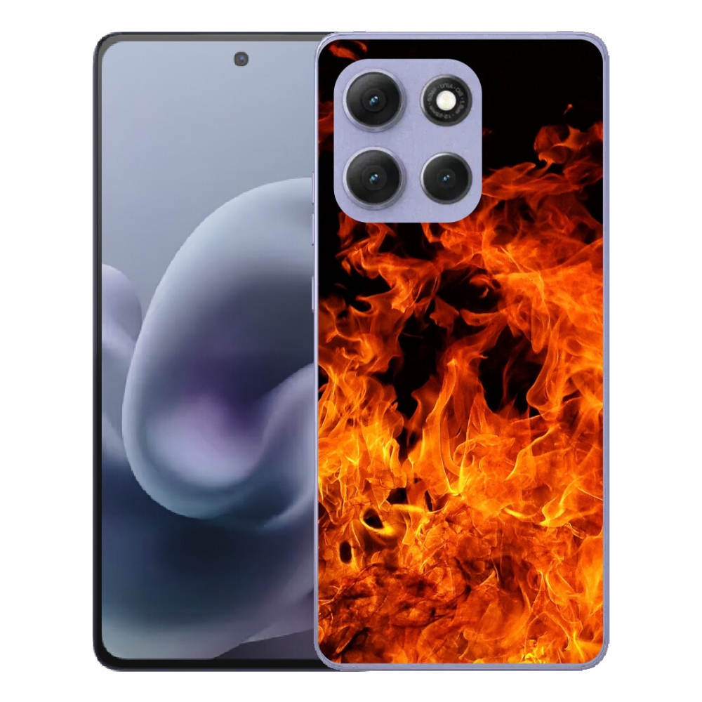 Gélový obal mmCase pre Motorola Moto G86 Power 5G – hudobník a oheň
