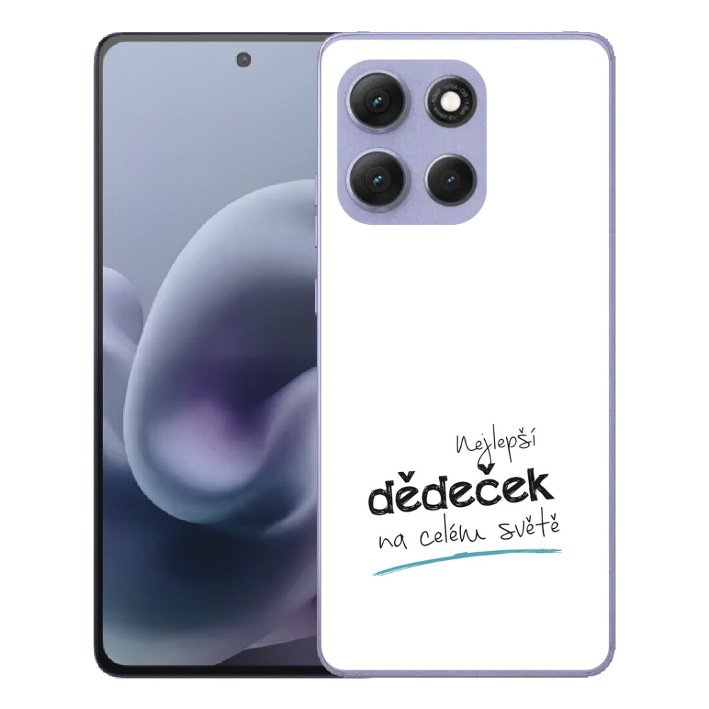 Gélový obal mmCase pre Motorola Moto G86 Power 5G – najlepší dedko 3, biele pozadie