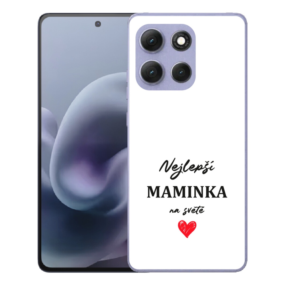 Gélový obal mmCase pre Motorola Moto G86 Power 5G – najlepšia mamička 1, biele pozadie