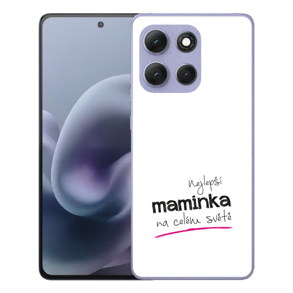 Gélové puzdro mmCase pre Motorola Moto G86 Power 5G – najlepšia mama 4, biele pozadie