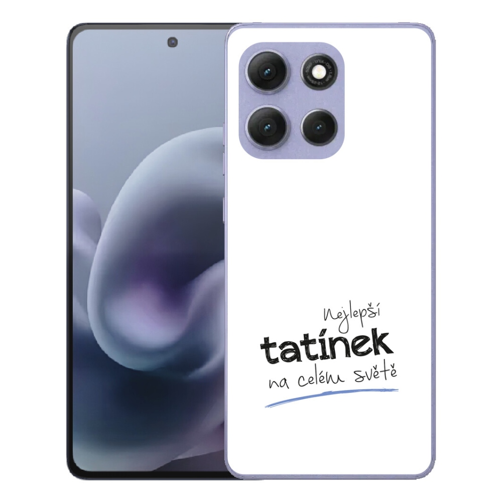 Gélové puzdro mmCase pre Motorola Moto G86 Power 5G – Najlepší otec 4, biele pozadie