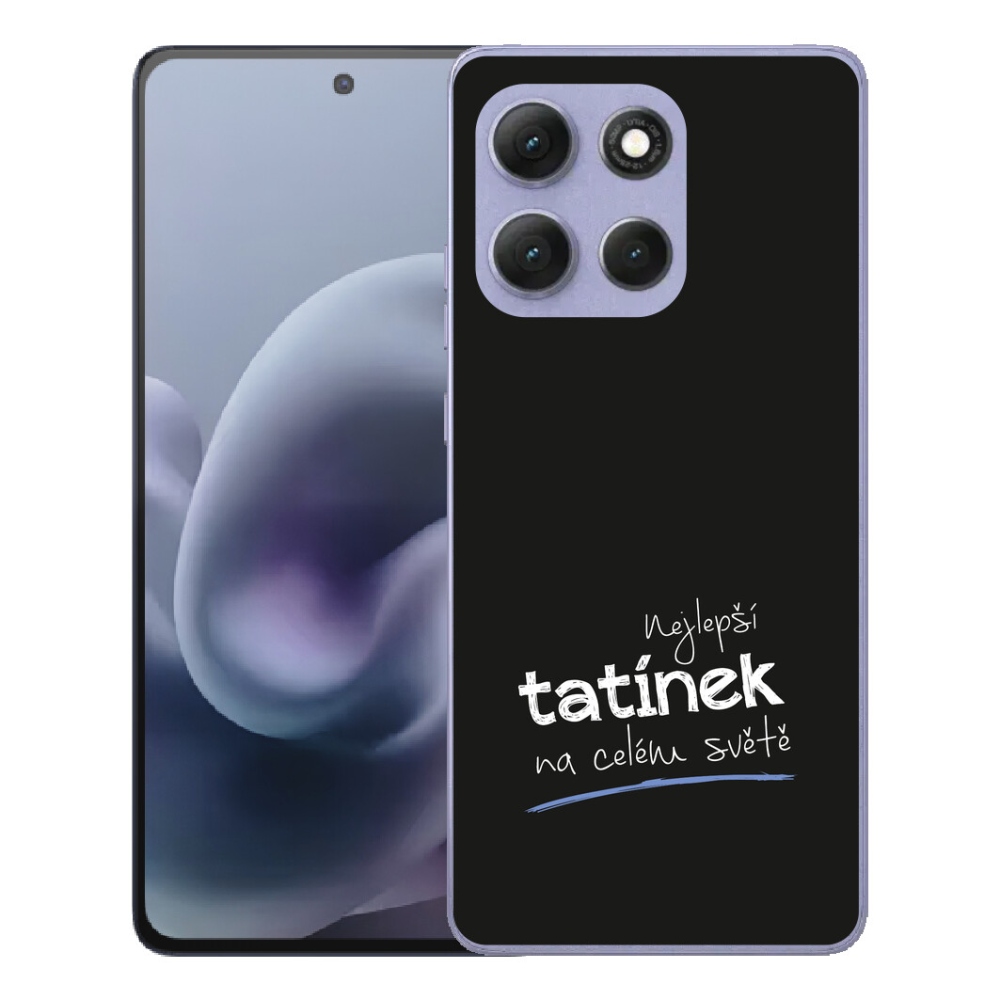 Gélový obal mmCase pre Motorola Moto G86 Power 5G – Najlepší otec 4, čierne pozadie