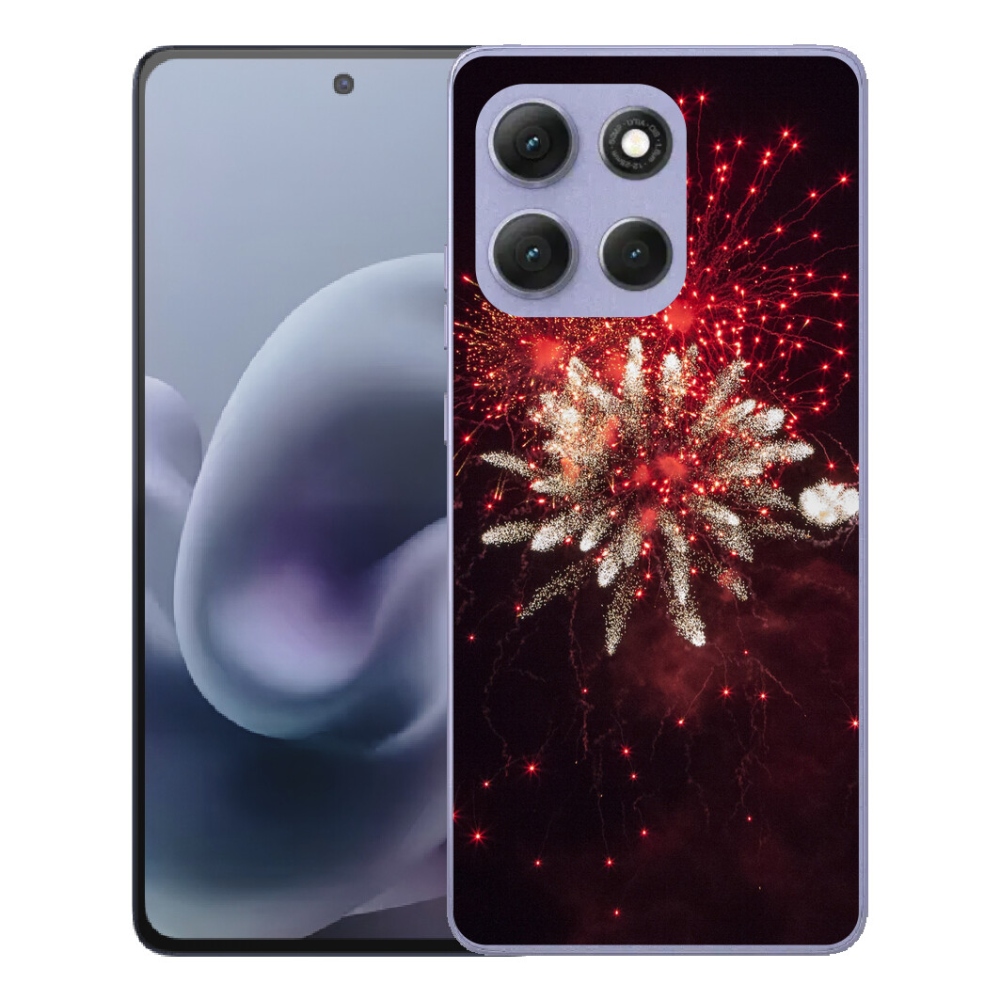 Gélový obal mmCase pre Motorola Moto G86 Power 5G – ohňostroj