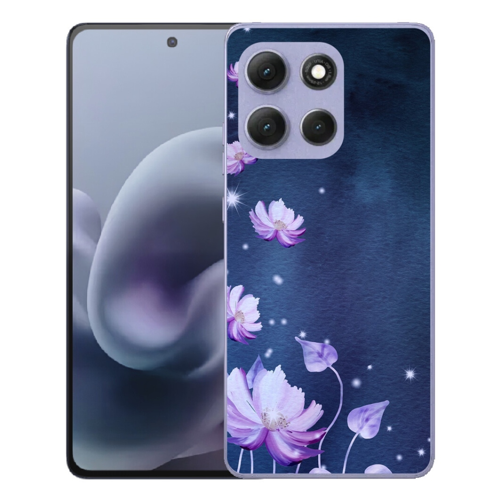 Gélový obal mmCase pre Motorola Moto G86 Power 5G – padajúce kvety