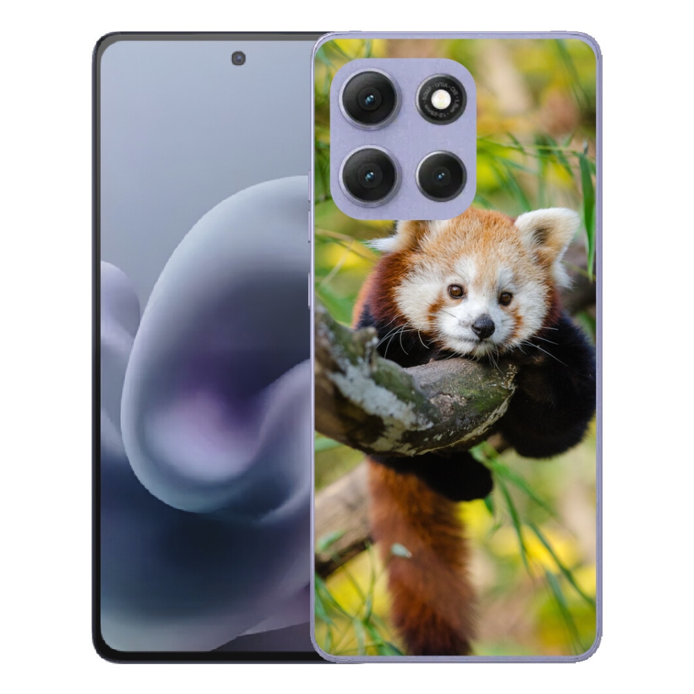 Gélový obal mmCase na Motorola Moto G86 Power 5G – červená panda