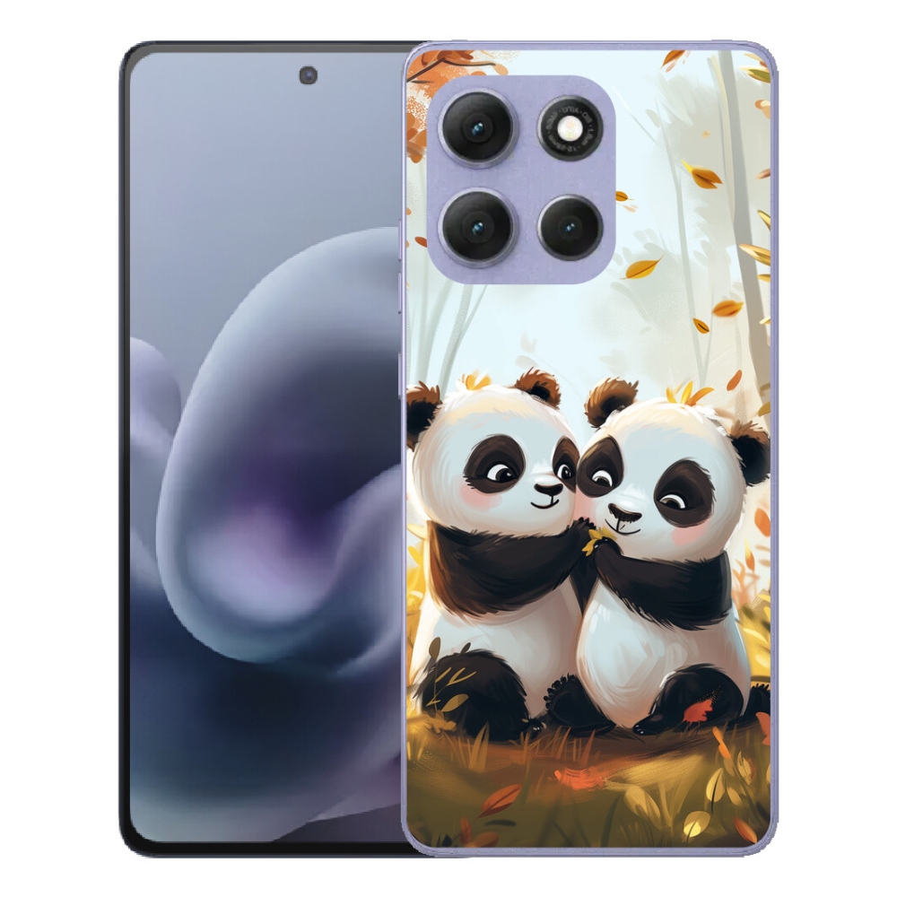 Gélový obal mmCase pre Motorola Moto G86 Power 5G – pandy