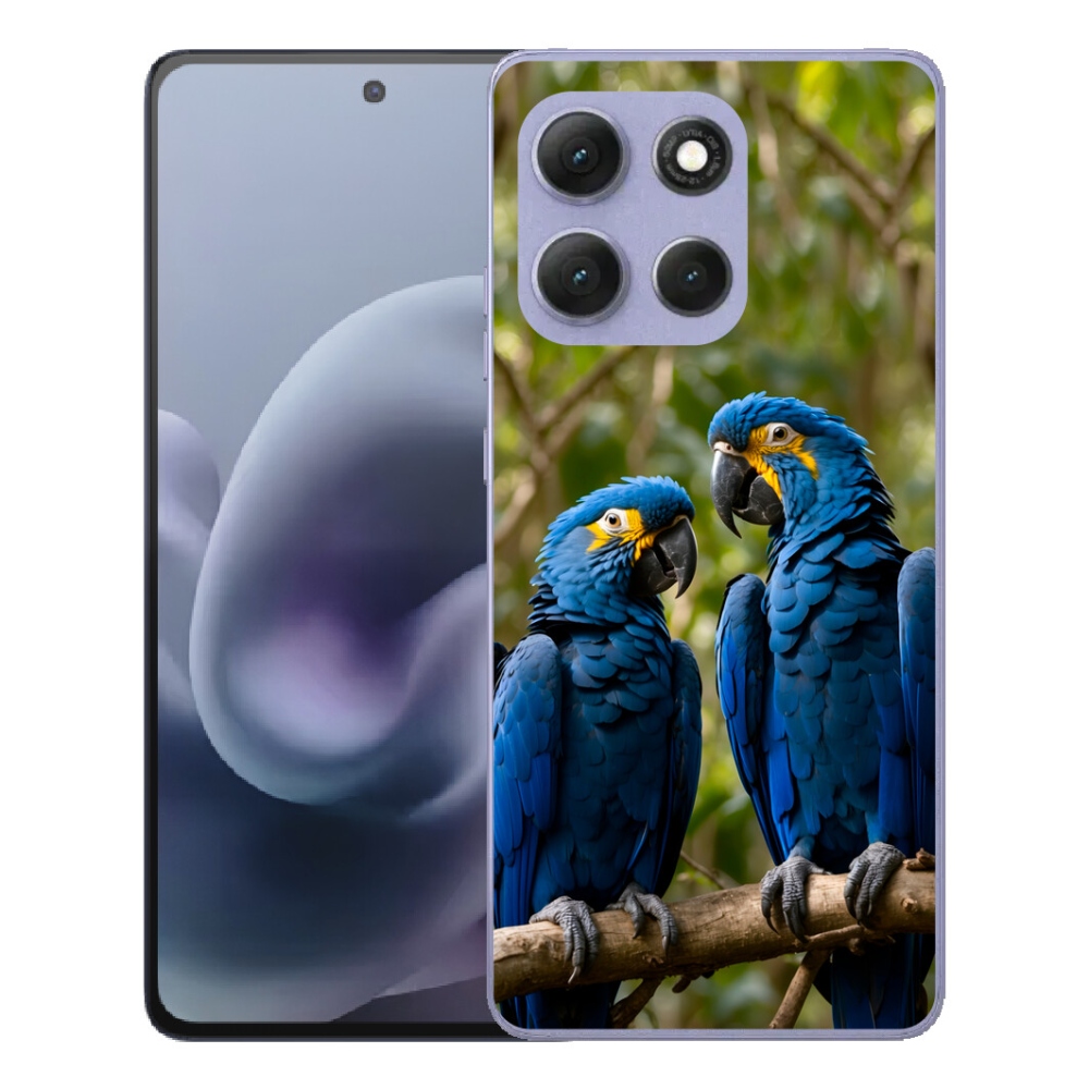 Gélový obal mmCase pre Motorola Moto G86 Power 5G – papagájové duo