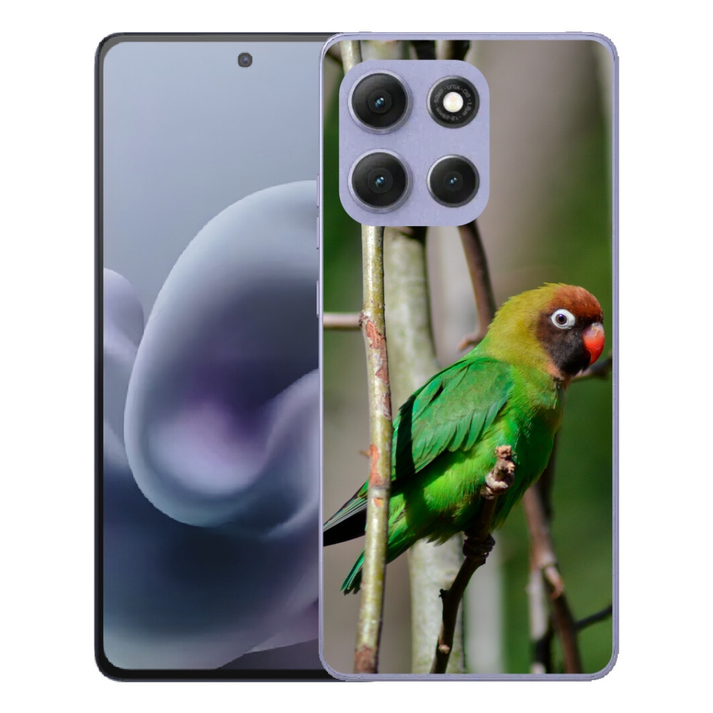 Gélový obal mmCase pre Motorola Moto G86 Power 5G – papagáj agapornis