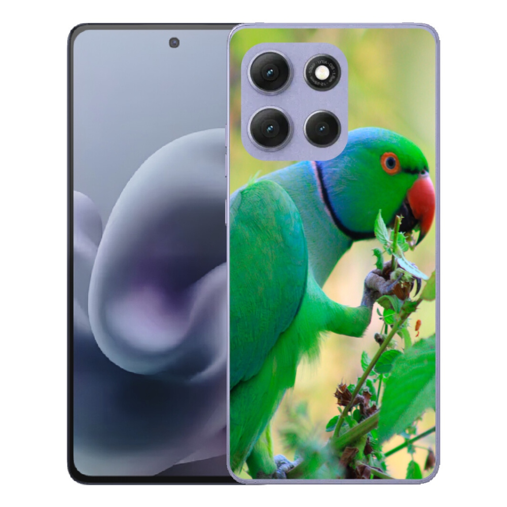 Gélový obal mmCase na Motorola Moto G86 Power 5G – papagáj alexandr
