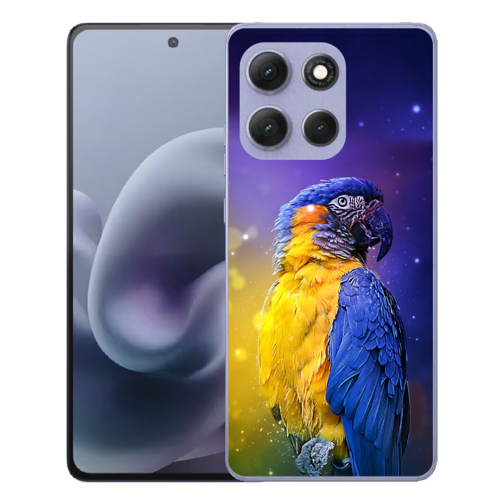 Gélový obal mmCase pre Motorola Moto G86 Power 5G – papagáj ara 1