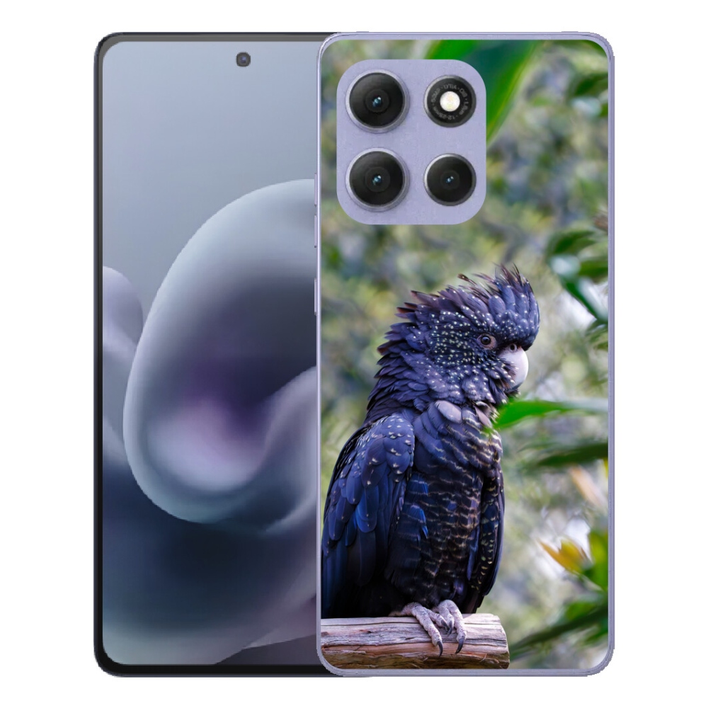 Gélový obal mmCase pre Motorola Moto G86 Power 5G – kakadu, čierny