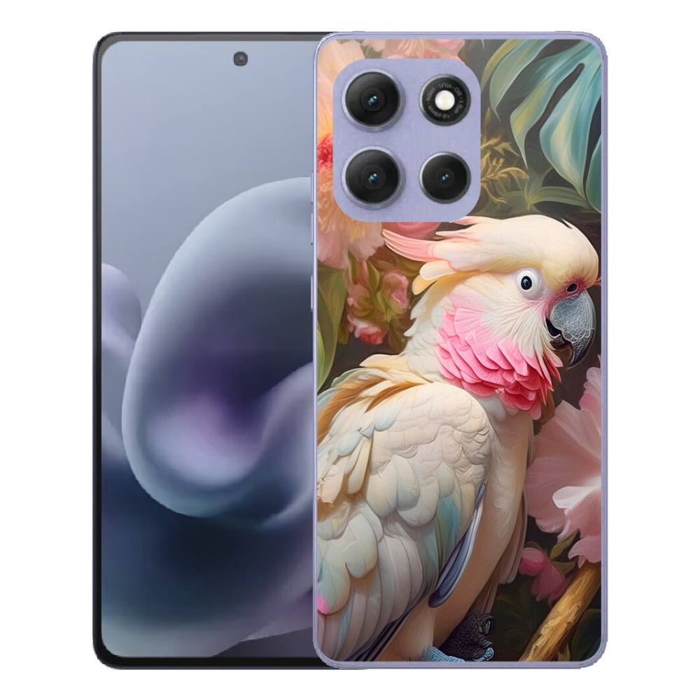 Gélový obal mmCase na Motorola Moto G86 Power 5G – ružový kakadu 2